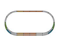 (H0) Voie A Piko 55340 Coffret de complément 1 set