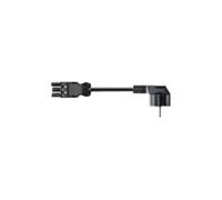 H05VV-F 3G - Câble d'alimentation - CEE 7/4 (M) pour GST18i3 (F) - 4 m - connecteur à angle droit - noir