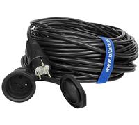 H05VV-F 3x1 mm2 Câble d'extension renforcé Noir - 35m