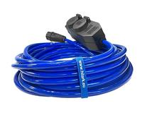 H07BQ-F 3x2,5 mm2 Electrical Cable Câble de rallonge avec Bloc de Prises Professionnel 4 Prises Bleu/Noir - 5m
