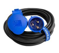 H07RN-F 3x4 mm2 Enrouler électrique CEE 32A IP44 Noir 5m