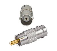 H08 Aukson Câble coaxial RCA mâle vers BNC femelle - Adaptateur AV - Adaptateur TV BNC vers RCA - Convertisseur pour surveillance CCTV CCTV Caméra de sécurité