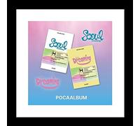 H1-KEY Seoul Dreaming 2nd Mini album POCA Séoul Version Photostand Package + 1 carte QR + 2 cartes photo + 2 autocollants + 1 guide de l'utilisateur + suivi scellé