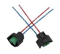 H11 Female Adapter Plug Connector | 12AWG Wire Harness Sockets for Headlamp/Fog Lamp | Prevents Melting, Plug & Play for LED Lamps | 2 Pcs, Nylon + Red Copper