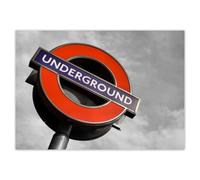 H1137M_PL1A5 Poster photo Décoration murale Motif métro de Londres Angleterre 21 x 14,80 cm