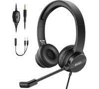 H12 PC Headset with Microphone,Volume Control,Great for Meeting,Video Conference,Telework,Office,Call Center,Skype,Zoom