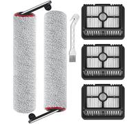 H12 Pro Brosse Accessoires Compatibles Avec Dreame H12 Pro / H12 Dual / G10 Pro Aspirateur Eau et Poussière, 6 Pièces Ensemble de Rechange 2 Brosse à Rouleau + 3 Filtres HEPA + 1 Brosse de Nettoyage