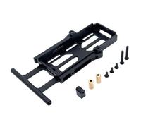 H12Y H12Y + Boîte en métal Boîte de Rangement du boîtier du barreau pour 1 à 12 échelles RC Crawler Pièces de Mise à Niveau Accessoires compatibles avec Divers modèles(Black)