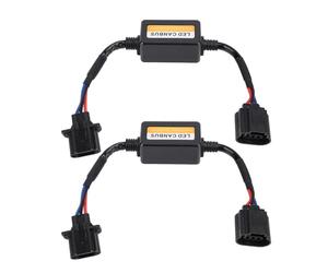 H13 LED Headlight Kit | 2PCS Flicker Error Resistor Harness | Plug and Play Install for Cars/Trucks/SUVs | Eliminates Warning Lights & Bulb Out Alerts