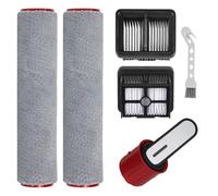 H15 Pro Accessoires pour Aspirateur Dreame H12 Pro FlexReach/H15 Pro/H15 Mix/H15S-Pièces de rechange pour Aspirateur Eau et Poussière-Lot de 5 Accessoires -Comprend 2 Rouleaux de Brosse,2 Filtres