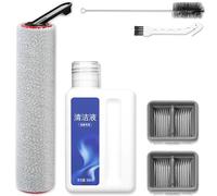 H15 Pro Kit d'accessoires de rechange compatibles avec Dreame H12 Pro FlexReach / H15 Pro Wet Dry Aspirateur Robot Pièces 1 brosse rouleau principale, 2 filtres HEPA, 1 solution de nettoyage (500 ml)