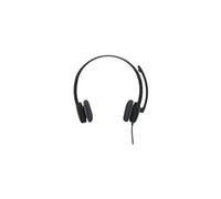 H151 Stereo Headset with Noise-Cancelling Mic - Micro-casque - sur-oreille - filaire - noir