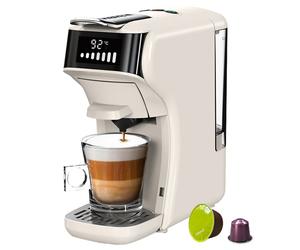 H1B Crème - Machine à café 6-en-1 multicapsules 20 bars