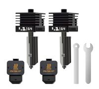 H2D Hotend Lot de 2 buses en acier trempé 0,4 mm pour imprimante 3D, accessoires de rechange pour extrudeuse Bambu Lab H2D