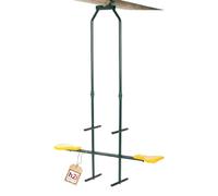 h2i Balançoire double en métal - Bascule de bateau à deux sièges résistante aux intempéries - Balançoire de jardin