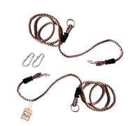 h2i Cordes de balançoire | Corde pour balançoire avec mousqueton | Longueur de corde réglable | Corde de balançoire de remplacement | Corde de balançoire résistante aux intempéries | Lot de 2 pièces