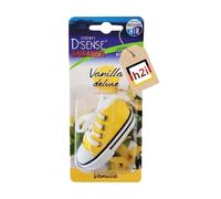 h2i Désodorisant chaussures jaune - Arbre parfumé à suspendre pour voiture - Parfum de voiture contre les odeurs - Diffuseur automatique dans le taxi, bureau, maison - Parfum vanille - 1 pièce