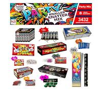 h2i Knaller Knatter Premium Mix | 3432 pièces | 8 Types triés à la Main | Fun pour Petits & Grands | pour Nouvel an, Halloween & fêtes | Artifice Enfants & Jeunes | o | Toute Saison Cat. F1