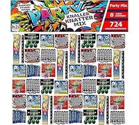 h2i Knaller Knatter Premium Mix | 724 pièces | 8 triées et sélectionnées à la main | Plaisir de fête pour petits et grands I pour le Nouvel An Halloween et les fêtes | Enfants & jeunes Feux d'artifice