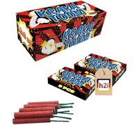 h2i Kraka Toom Minikracher | 96 pièces | Party Spaß pour petits et grands | pour le réveillon du Nouvel An, Halloween et cadeaux de fête | Feu d'artifice pour enfants et adolescents | k | Feu