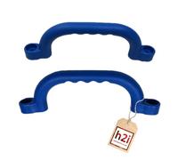 h2i Lot de 2 poignées - Tour de jeu et cadre d'escalade - Poignée en plastique pour enfants - Pour maison sur pilotis et lit mezzanine - Poignées d'aire de jeux résistantes aux intempéries - Avec