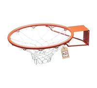 h2i Panier de basket Ø 45 cm avec support mural et filet de basket-ball | Anneau de basketball pour l'intérieur et l'extérieur | Résistant aux intempéries et robuste | Pour jardin, garage et salle de