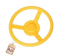 h2i Volant, tour de jeu et maison de jeu, volant pour tour de jeu, en plastique résistant aux intempéries, tour de jeu mobile, avec bruit de rotation, accessoire de tour de jeu, jaune