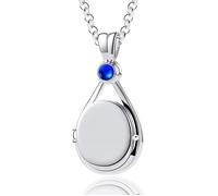 H2O Collier sirène soudain avec médaillon ouvrant pour photos Avec boîte cadeau en forme de coquillage Cadeau pour femme 684