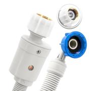 H2O-Flex Tuyau aquastop / Tuyau d'arrivée d'eau de sécurité pour machine à laver et lave-vaisselle, 3/4 pouces 1,50m / 1.500mm, Verre