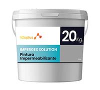 h2oplus Peinture d'étanchéité Imperméabilisante pour Terrasse Circulable, Balcon et Sols Extérieurs Gris PROFESSIONNEL · 20 kg (16,6 L)