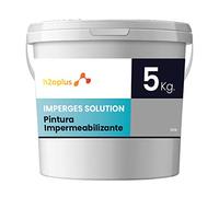 h2oplus Peinture d'étanchéité Imperméabilisante pour Terrasse Circulable, Balcon et Sols Extérieurs Gris PROFESSIONNEL · 5 kg (4,15 L)