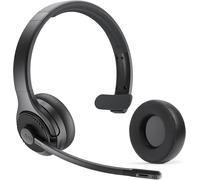 H3 Casque Bluetooth 5.4 Avec Micro [65 Hrs De Temps De Lecture Et Portée De 30 M] Casque Pc Mono Et À Réduction De Bruit Mic,Casque Sans Fil Compatible Avec Zoom/Teams/Skype