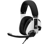 H3 Hybrid ¿ Casque Bluetooth Pour Jeux Vidéo ¿ Câble Pour Console & Pc Usb-A 3.5 Mm ¿ Double Micro ¿ Casque Audio Léger Et Réglable ¿ Batterie Résistante - Blanc