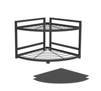 [h31 / w40cm]2 étages 90 ° coin cuisine étagères coin étagères casseroles étagères, salle de bains comptoir armoire de rangement coin étagère de rangement épices étagère sous l'évier rangement