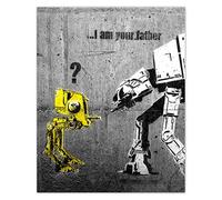 H338Z_PL1Q Poster photo décoratif 40 x 50 cm I am your father Banksy