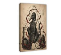 H3B8U2Y5 Alchimie du docteur de la peste Art Mural sur Toile, Entree Chevet
