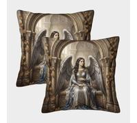 H3B8U2Y5 Angel Gabriel Stone Arch Taie Coussin Lot 2, Recto Verso