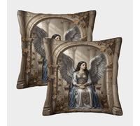 H3B8U2Y5 Angel Gabriel White Robe Housse Coussin Lot 2 Recto Verso