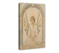 H3B8U2Y5 Archange Gabriel Art Mural sur Toile, Art Celeste Decoration Salon