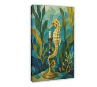 H3B8U2Y5 Bougeoir hippocampe Tableau sur Toile, Appartement Coin Lecture