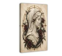 H3B8U2Y5 Cadre en pierre Madonna Rose Art Mural sur Toile, Mur Galerie
