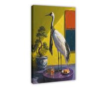 H3B8U2Y5 Cocktail de grue du milieu du siècle Art Mural sur Toile