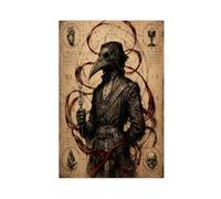 H3B8U2Y5 Docteur de la peste occulte Tableau sur Toile, Fantaisie gothique