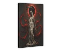 H3B8U2Y5 Éclipse de la Faucheuse Blanche Tableau sur Toile, Coin Lecture