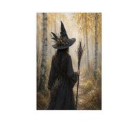 H3B8U2Y5 Forêt de bouleaux de sorcière d’automne Art Mural sur Toile