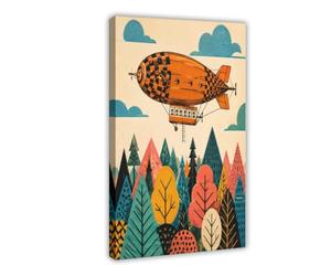 H3B8U2Y5 Forêt de dirigeables géométriques Art Mural sur Toile, Mur Galerie