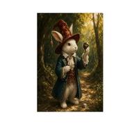 H3B8U2Y5 Forêt de lapins sorciers Tableau sur Toile, Realisme Appartement