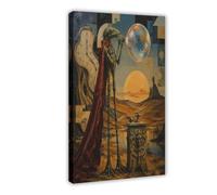H3B8U2Y5 Médecin de la Peste Lune Jardin Art Mural sur Toile, Salon Bureau
