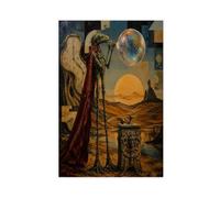 H3B8U2Y5 Médecin de la Peste Lune Jardin Tableau sur Toile, Ciel céleste