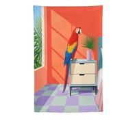 H3B8U2Y5 Parrot in Bright Piece Tapisserie Murale, Coin Canape